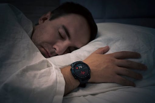 Heart rate of a man sleeping